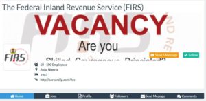 FIRS Recruitment 2018