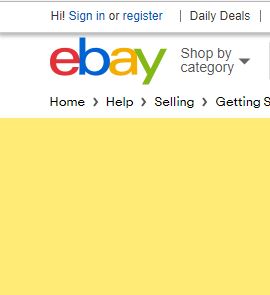 eBay Seller Account